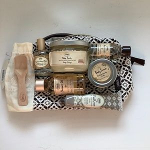 Sabon patchouli lavender vanilla group with carry bag